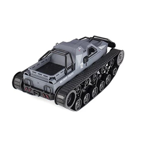 تانک اسباب بازی پلیس آفرود طوسی آب و خاک کنترلی شارژی Remote Control Off-Road Police Tank 1:12 -اسباب بازی